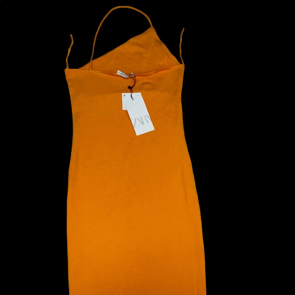 Zara Orange Dress! Never worn/ no stains